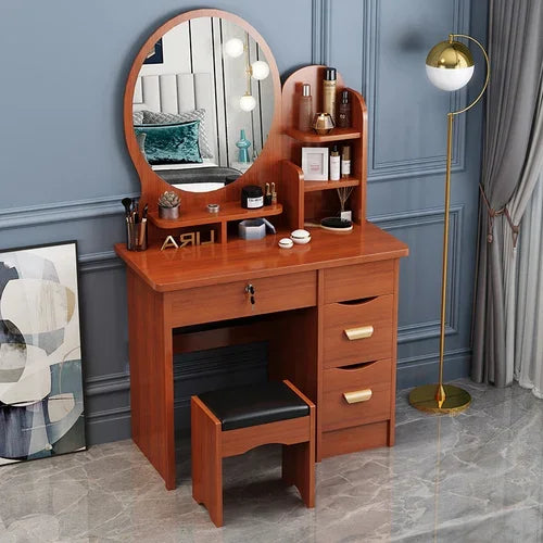 Dresser Mirrors Dressing Table Makeup Girls Vanity Classic Dressing Table Nordic Chest