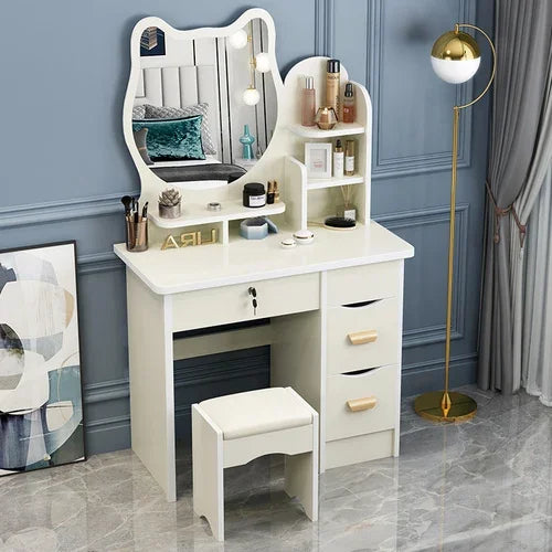 Dresser Mirrors Dressing Table Makeup Girls Vanity Classic Dressing Table Nordic Chest