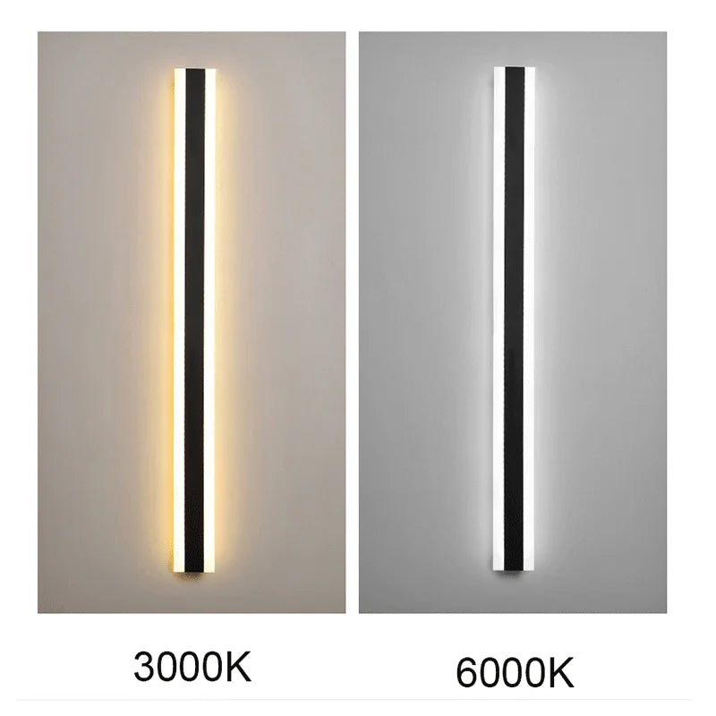 Long Strip LED wall lamp villa courtyard Wall Light Garden porch Sconce Light garage Luminaire