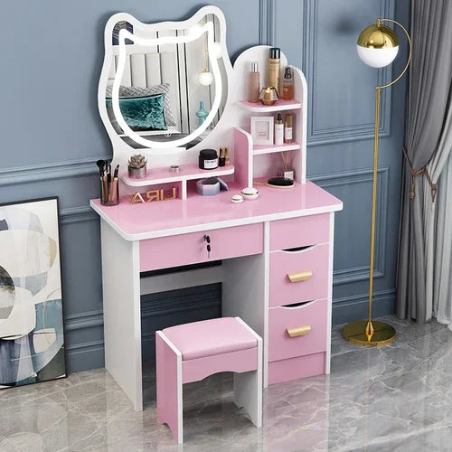 Dresser Mirrors Dressing Table Makeup Girls Vanity Classic Dressing Table Nordic Chest