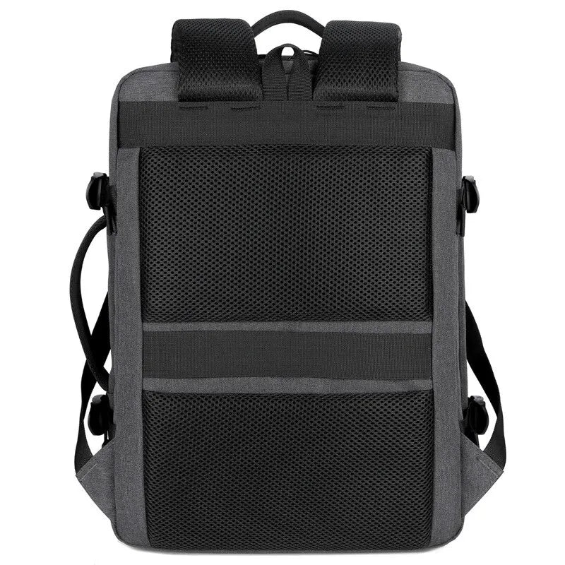 Classic Travel Backpack Men Business Backpack School Expandable USB Bag