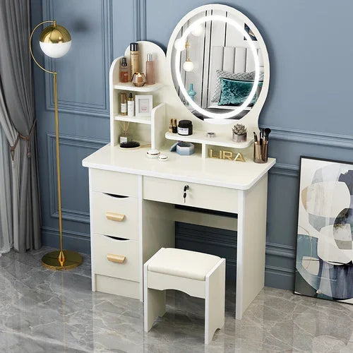 Dresser Mirrors Dressing Table Makeup Girls Vanity Classic Dressing Table Nordic Chest