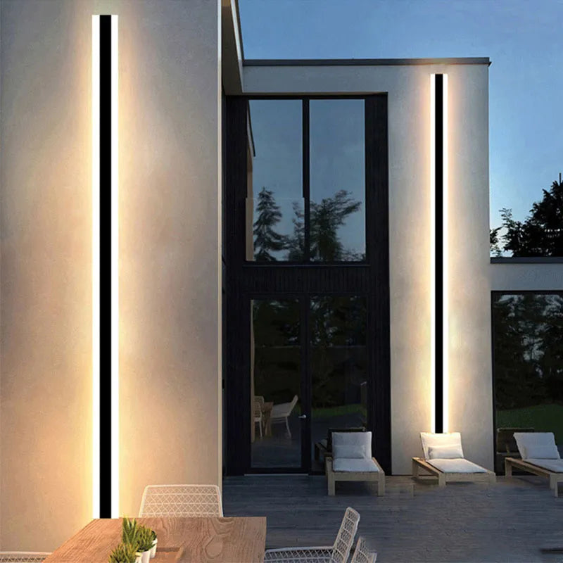 Long Strip LED wall lamp villa courtyard Wall Light Garden porch Sconce Light garage Luminaire