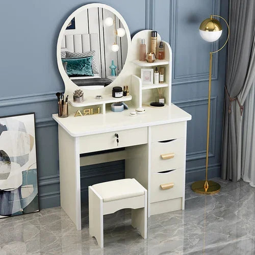 Dresser Mirrors Dressing Table Makeup Girls Vanity Classic Dressing Table Nordic Chest