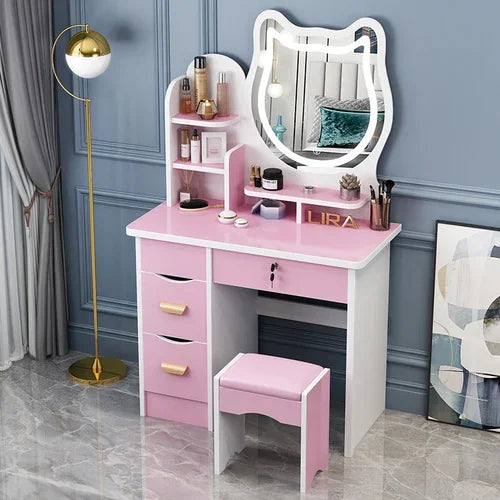 Dresser Mirrors Dressing Table Makeup Girls Vanity Classic Dressing Table Nordic Chest