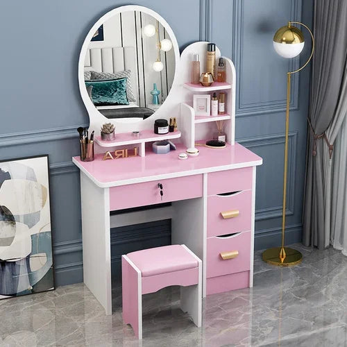 Dresser Mirrors Dressing Table Makeup Girls Vanity Classic Dressing Table Nordic Chest