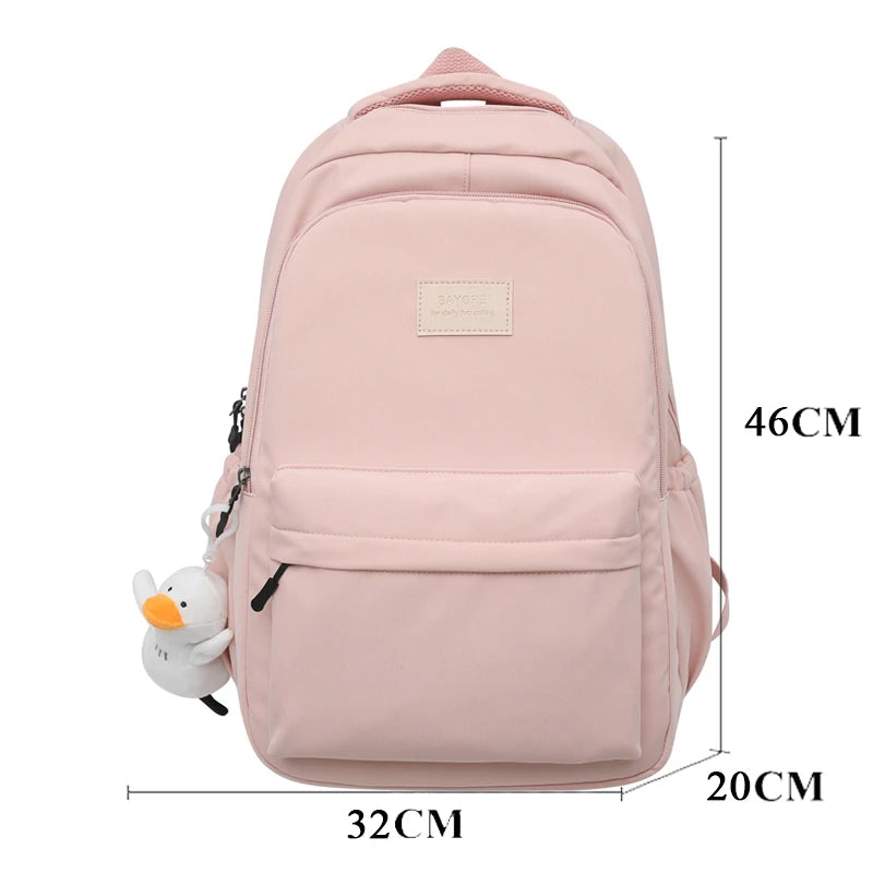 Teenage Bookbag Nylon Rucksack Fashion Girl Backpack Women Shoulder Bag