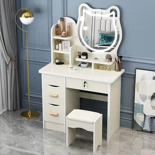 Dresser Mirrors Dressing Table Makeup Girls Vanity Classic Dressing Table Nordic Chest